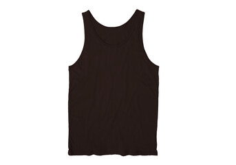 Wall Mural - Men's Regular-Fit Tank Top, Undershirts front Dark Chocolate