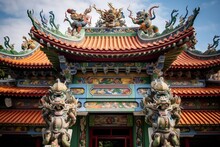  Kaohsiung Temple In Taiwan Generative AI