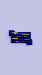 Coding Brackets Loop Animation Vertical Video with Morphing