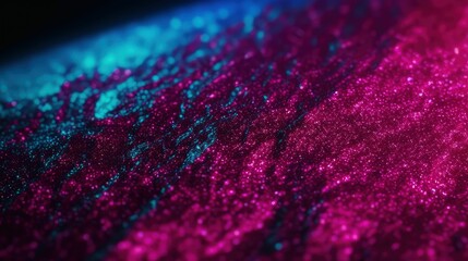 Sticker - AI generated illustration of a glittery surface with bright purple and blue vibrant colors