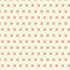 Canvas Print - abstract geometric monochrome pink purple diagonal cross line pattern.