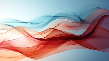 Canvas Print - Abstract colorful flowing wave lines background for keynote or presentation design