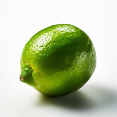 Wall Mural - Lime on white background