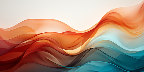 Wall Mural - abstract background with soft pastel waves. smooth gradient colors as designing apps or products bac
