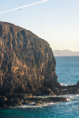 Wall Mural - Cliffs of Papagayo Beach, Lanzarote,  Spain