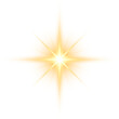 © GraffiTimi - Gold star illustration. Sparkle design element.
