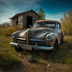 Wall Mural - Old car