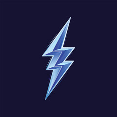 Wall Mural - Thunderbolt icon. Neon Lightning icon isolated on black background. Vector illustration