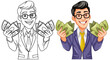 © GraphicsRF - Youth business man holding money