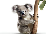 The koala is a possum (not bear) marsupial mammal. 
 Causing most of them to be known as "Koala Bear". Generative AI. Illustration