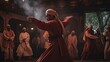 Unidentified whirling Dervishes or Semazen
