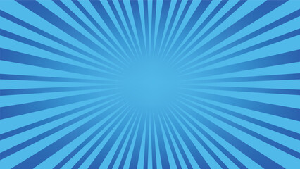 Wall Mural - abstract sunburst blue pattern background for modern graphic design element. shining ray cartoon wit