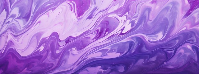 Abstract marbling oil acrylic paint background illustration art wallpaper - Purple pink color with liquid fluid marbled paper texture banner painting texture (Generative Ai)