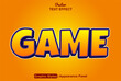 © eric_barudewa  - game text effect with orange color graphic style editable.