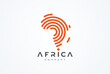 Africa Logo. modern Africa logo with line style. africa design logo template. vector illustration