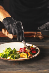 Poster - Chef making vegetarian dish