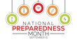September is National preparedness month (NPM),to raise awareness about the importance of preparing for disasters and emergencies that could happen at any time. 