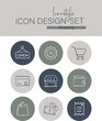 © pepulousdsg - Linestyle Icon Design Set Shopping