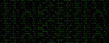 Binary Code Backgrounds, A Sequence Of Zero And One, Green Numbers, On A Black Background. Numbers Of The Computer Matrix. The Concept Of Coding And Cybersecurity