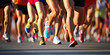 © Jelmar - Legs of runners with sport apparel on