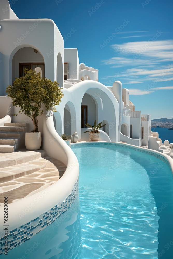 Curated visual reference: Mediterranean Luxurious Exterior Outdoor Area In A Greek Island Paradise Photo Inspiration