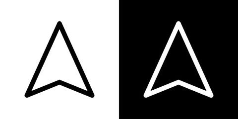 north direction. compass vector arrow. set of isolated icon arrow. north vector graphic illustration