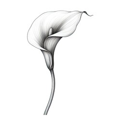 Wall Mural - floral Calla Lily flower ai generated