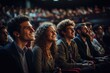 People in the Cinema smiling, Immersed in a Movie