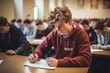 © Arthur - students taking an exam in high school