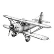 pilot Vintage Airplane ai generated