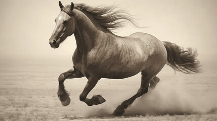 horse in the field hd 8k wallpaper stock photographic image