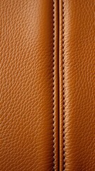 Canvas Print - A close up of a brown leather bag. Generative AI image.