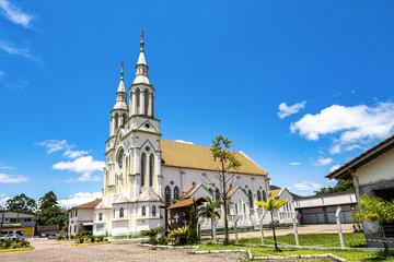 Wall Mural - Church of Sant'Ana, Igreja Matriz Sant'Ana in the city of Apiuna in Santa Catarina, Brazil