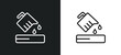 pour outline icon in white and black colors. pour flat vector icon from science collection for web, mobile apps and ui.