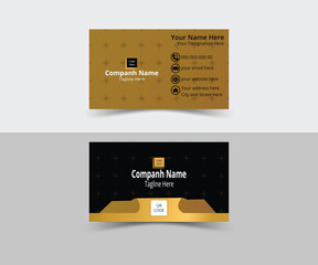  Modern double-sided, corporate concept. business card design template