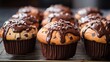 © Generative Professor - muffins with chocolate and nuts