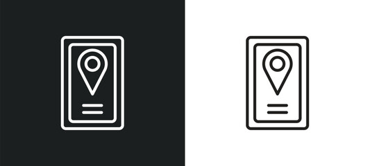 Wall Mural - guide outline icon in white and black colors. guide flat vector icon from professions collection for