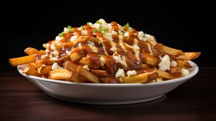 Wall Mural - Poutine dish cuisine