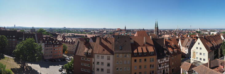 Sticker - Aerial view of Nuernberg