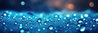 abstract bright blue raindrops water droplet transparent background vector, in the style of romantic soft focus and ethereal light, cosmic abstraction, bokeh, nathan wirth, glowing lightsAI Generative