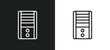 © Digital Bazaar - system unit outline icon in white and black colors. system unit flat vector icon from hardware collection for web, mobile apps and ui.