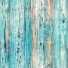 Seamless Texture Old Blue Wooden Boards, Wood Texture, Background And Wallpaper, Tile Made With Generative AI