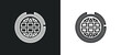 ozone layer outline icon in white and black colors. ozone layer flat vector icon from ecology collection for web, mobile apps and ui.
