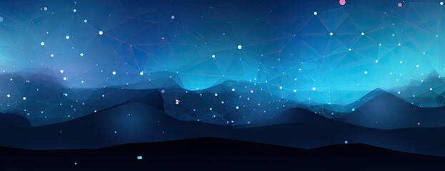 technology based background with blue dots Generative AI