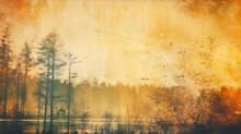Wallpaper For Vintage Distressed Old Photo Light Leaks Film. Generative Ai