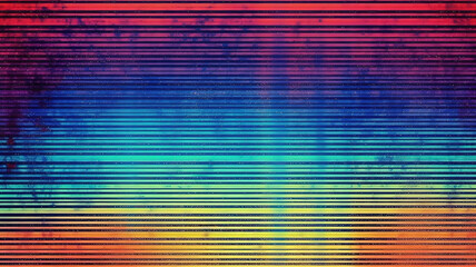 Vintage horizontal scanlines with vignette border. Generative Ai