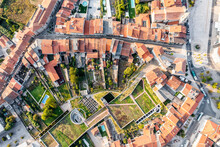 Aerial View Of Guimaraes Old Town In Braga Province, Portugal.