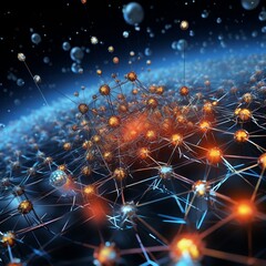 Wall Mural - fractal burst background