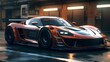 © Kuroi Ame Wa Hidoi/Wirestock Creators - AI generated illustration of a sleek, futuristic supercar parked on a city street