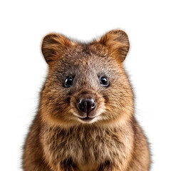 Wall Mural - quokka standing , isolated on transparent background cutout , generative ai